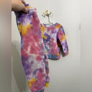 Garanimals Pink and Purple Tie-Dye Kids Matching Set